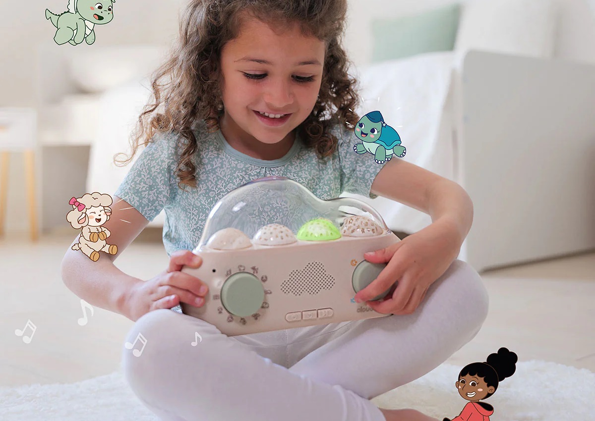 Pluszowy projektor dla dzieci Twilight Buddies™ Cloud B - Króliczek